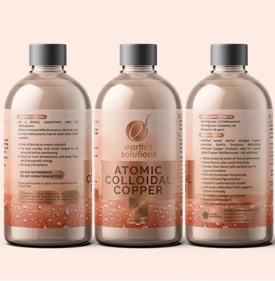 Copper - Atomic Colloidal Copper Solution for Vitality and Support - Ionic Supplement for Natural Wellness and Wellbeing 2
