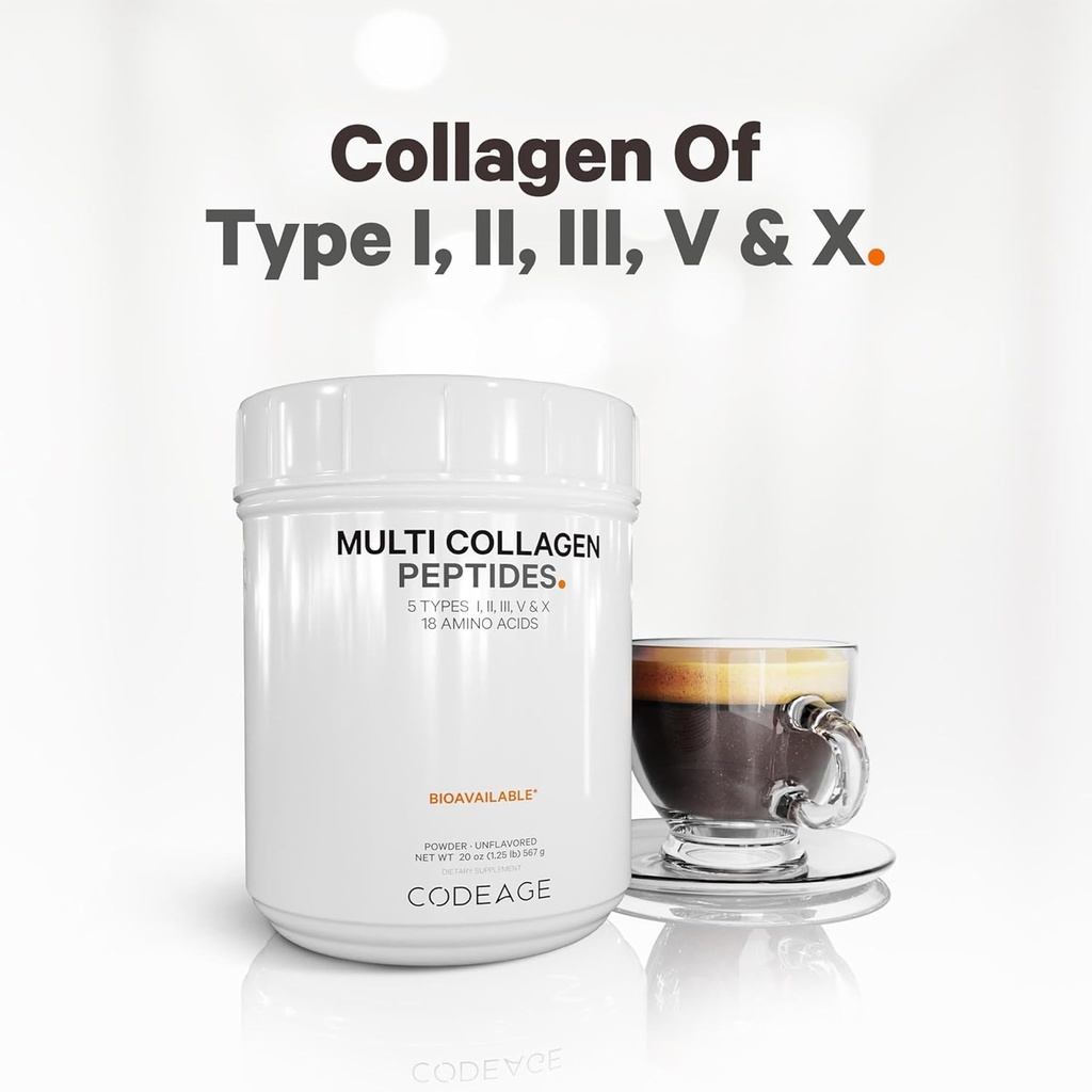Codeage - Multi Collagen Protein + SBO Probiotics 50 Billion CFU Bundle 5