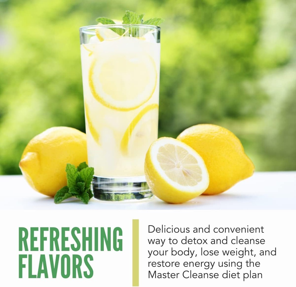 Cleanse Co- Master Cleanse Lemonade - Detox Lemonade Diet Powder - Organic, Gluten-Free - 8 oz Bulk Package- 15 Servings 5