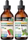 BIO KRAUTER Schisandra Tincture 4 Fl. Oz. & Holy Basil Tincture 4 Fl. Oz. 2