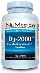 NuMedica D3-2000 120 Softgels 2