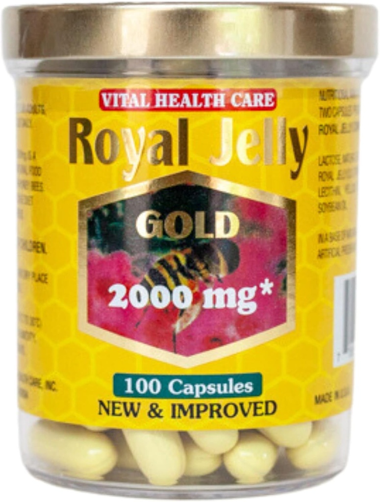New Improved Super Extra Gold Royal Jelly 200 Capsules 2000mg 4