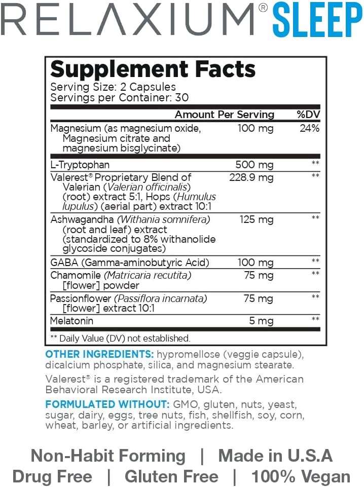 Relaxium Sleep & Joint Relief Bundle, Melatonin & Ashwagandha Sleep Aid + CurcuTame & Glucosamine Chondroitin, 60 Capsules Each, Drug-Free Support for Sleep & Joint Health 5