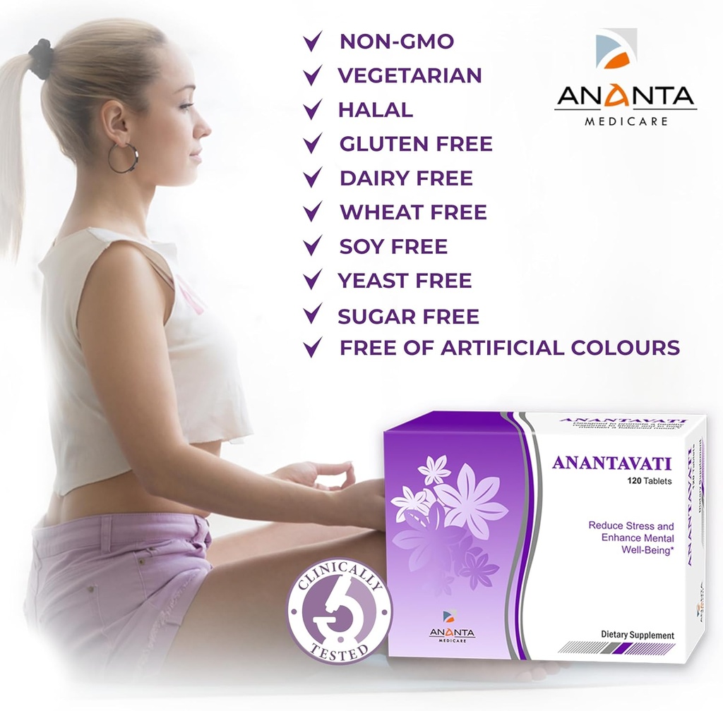 Anantavati Sleep Supplement – Extra Strength Bacopa for Stress Relief & Deep Sleep – 120 Vegetarian Tablets 4