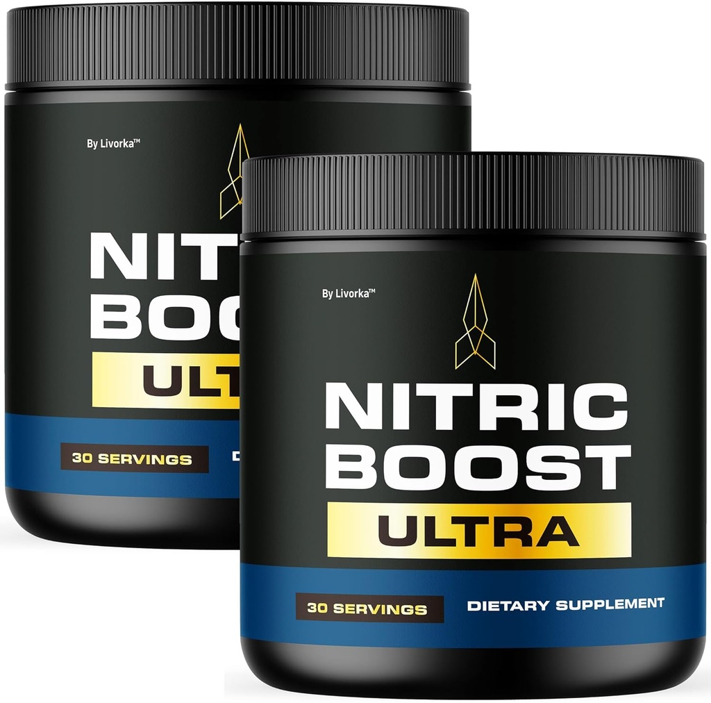 LIVORKA (2 Pack) Nitric Boost - Nitric Boost Ultra Purple Powder for Men, NitricBoostUltra Powder, Boost Energy and Support Active Lifestyles, 120 Servings for 2 Months 2