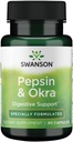 Swanson Okra Pepsin 90 Capsules 2