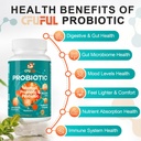 Probiotics for Women & Men - 300 Billion CFU, 24 Strains Probiotic + 15 Organic Herbs Prebiotics Blend, for Overall Digestive Gut Health, Immune, Constipation & Bloating, Shelf Stable - 8 Month Supply 5