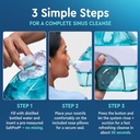 Navage Deluxe Bundle Nasal Irrigation System - Saline Nasal Rinse Kit with 1 Nose Cleaner, 30 Salt Pods, Paisley Travel Bag and 1 Countertop Caddy 5