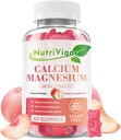 Calcium Gummies 600mg with Vitamin D3, Calcium Magnesium Zinc Gummies for Bone & Immune Support, Calcium Supplement for Women & Men, Sugar Free, Vegan, Peach Flavor, 60 Count 2