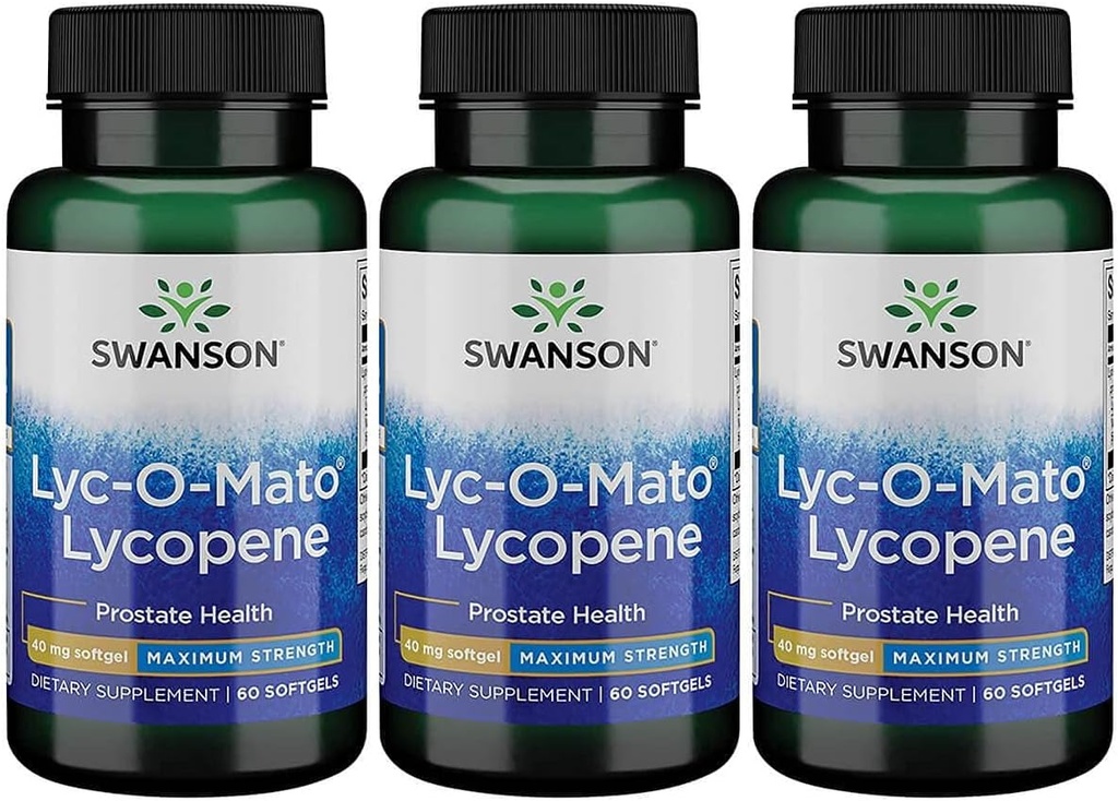 Swanson Super-Strength LYC-O-Mato Lycopene 40 Milligrams 60 Sgels (3 Pack) 2