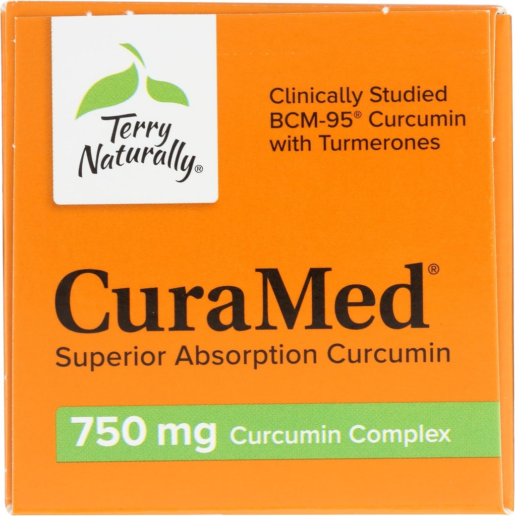 Terry Naturally CuraMed 750 mg - 60 Softgels - Superior Absorption BCM-95 Curcumin Supplement, Promotes Healthy Inflammation Response - Non-GMO, Gluten-Free, Halal - 60 Servings 6