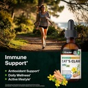BIO KRAUTER Cats Claw Tincture - Vegan Cat's Claw Supplement - Immune Support - Alcohol & Sugar Free Extract - Vegan Drops 2 Fl.Oz. 5