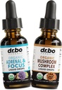 Adrenal Support & Mushroom Liquid Drops - Organic Adrenal and Focus Supplement, Cortisol Support - Mushroom Complex Lion's Mane Mushrooms, Reishi Turkey Tail Extract Shiitake Agaricus Maitake 2
