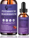 Potassium Magnesium Supplement Liquid Drops - Non-GMO & Gluten Free - High Absorption Magnesium Complex Potassium Citrate 99mg, Zinc, Vitamins C, D3, Complex B for Bone, Heart, Muscle & Nerve 2