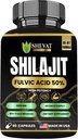 90 Shilajit Capsules for Men & Women 22000mg with 50% shilajit Fulvic acid organic Himalayan Natural Shilajit for Men Pure Shilajit Extract 85+Trace Mineral Supplements for Women Energy Boost-USA Made 2