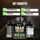 90 Shilajit Capsules for Men & Women 22000mg with 50% shilajit Fulvic acid organic Himalayan Natural Shilajit for Men Pure Shilajit Extract 85+Trace Mineral Supplements for Women Energy Boost-USA Made 4