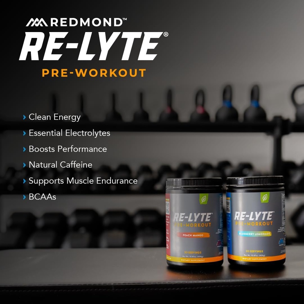 REDMOND Re-Lyte Pre-Workout Drink Mix 4