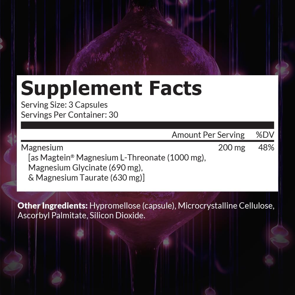 Intelligent Labs 2-in-1 Bundle of MagEnhance Triple Magnesium Complex (Magnesium L-Threonate, Glycinate, and Taurate) + Pure Phosphatidylserine 100mg, GMO and Soy-Free, 30-Day Supply Each 3