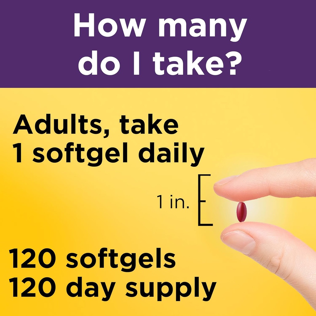 Hair, Skin & Nails with 2500 mcg of Biotin Softgels, 60 Count for Supporting Healthy Hair, Skin and Nails 6