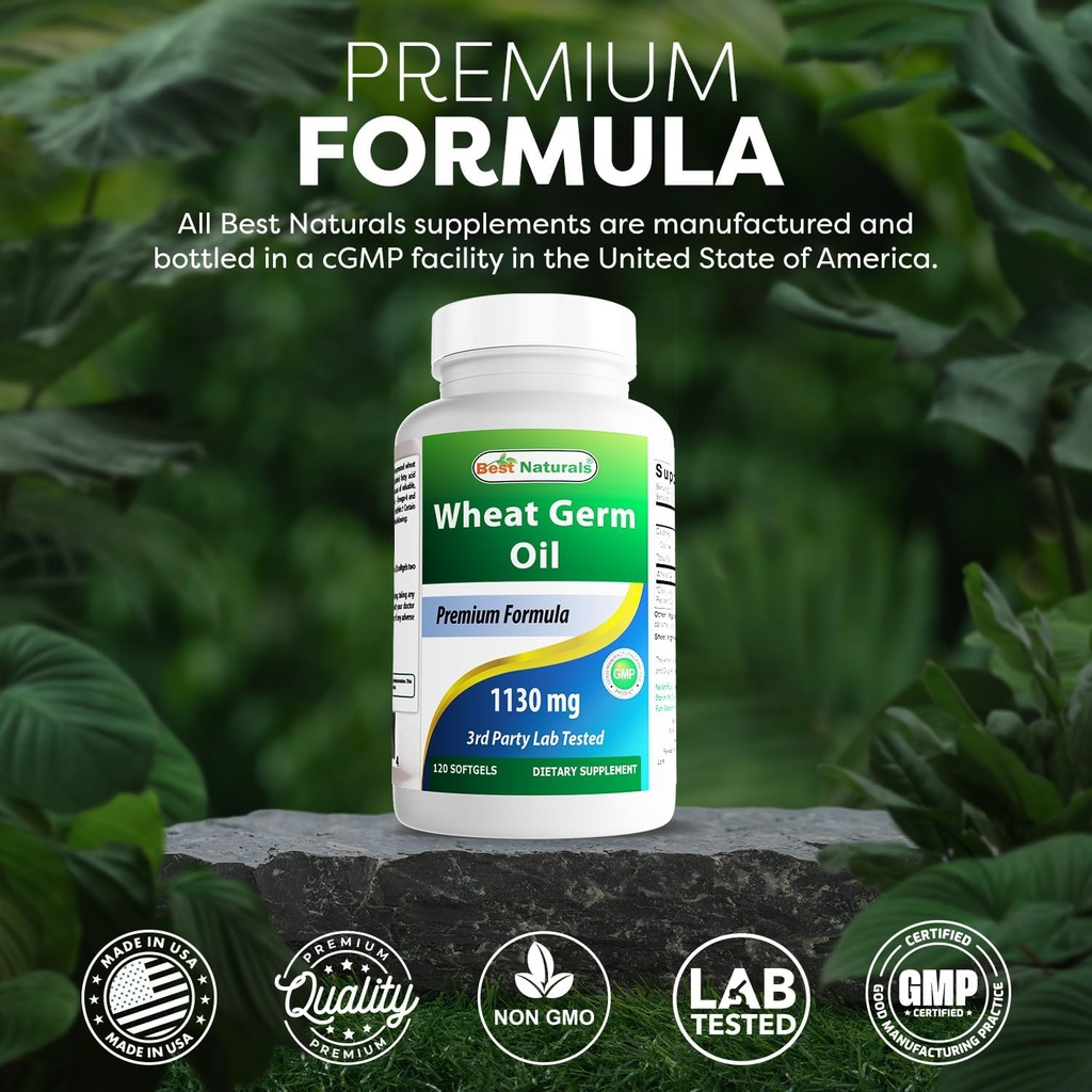 Best Naturals Wheat Germ Oil 1130 mg 120 Softgels 6
