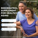 Vital Vitamins Resveratrol Capsules + Probiotic Complex 5