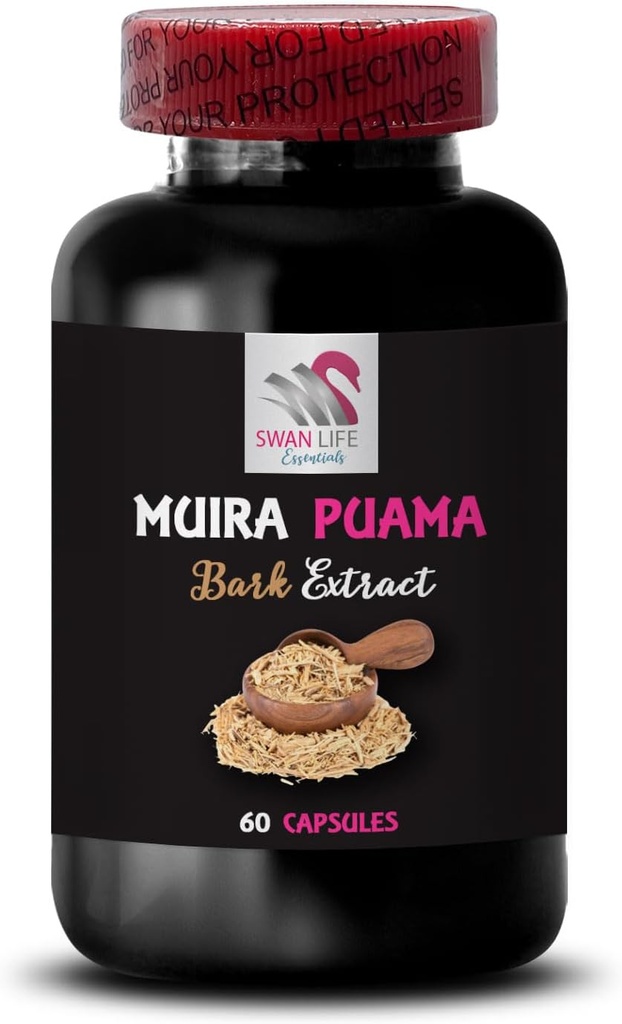 Natural Daily Lift - Muira PUAMA BARK Extract - Botanical Lifestyle Support, Adventure Readiness, Mind & Body Balance, Nature's Energy, Energizing Plant Power, Active Boost Formula 1 Bottle 60Caps 3