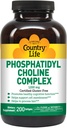 Country Life Phosphatidyl Choline Complex, Promotes Healthy Cognitive Function, 1200mg, 200 Softgels 2