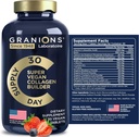 Vegan Collagen Supplements for Women and Men - Plant Based Collagen Boost Tablets - Beauty Booster Vegan Biotin, Hyaluronic Acid, Amino Acids, Organic Collagen Peptides - 30 Collagen Vegan Pills 2