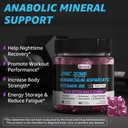 Zinc and Magnesium Supplement, Zinc Magnesium Aspartate Post Workout Gummies for Men Women, with Vitamin B6, B12, D3, Turmeric for Nighttime Recovery, Reduce Fatigue, Boost Immunity & Sleep, 60 Count 5