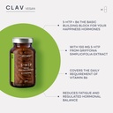 CLAV® 5-HTP 100mg + Vitamin B6 - Vegan 5HTP from Griffonia Seed Extract - 120 Capsules for Sleep & Mood Support - 4-Month Supply - Made in Germany 4