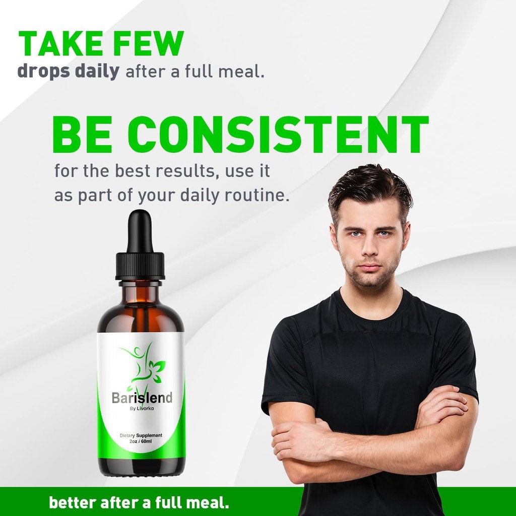 (2 Pack) Barislend Drops, Barislend Liquid, Official Barislend Liquid Drops, Barislends Advanced Liquid Drop Formula, Barislend Drop Supplement Premium Liquid Supplement Support, 2 Bottles For 2 Month 5
