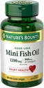 Nature's Bounty Fish Oil 1290 mg Mini Softgels - 90 ct, Pack of 5 4