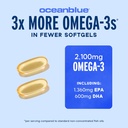 Oceanblue Professional 2100mg | Triple Strength Omega 3 Fish Oil Supplement | Burpless | High Potency EPA DHA | Wild Caught - 120 Count (Pack of 2) Natural Orange Flavor 4