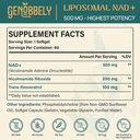 800 mg Liposomal NAD+ Supplement with Nicotinamide Riboside 200 mg, Trans-Resveratrol 100 mg - True NAD Supplement for DNA Repair, Healthy Aging, Brain Function - 360-Day Supply 6