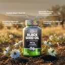 ORZAX Black Seed Oil Cold Pressed 100% Pure | Non-GMO – Rich in Omega 3 6 9 & Thymoquinone | Black Cumin Nigella Sativa Oil for Immune Support, Hair, Skin, Face (150 Softgel Capsules) 4