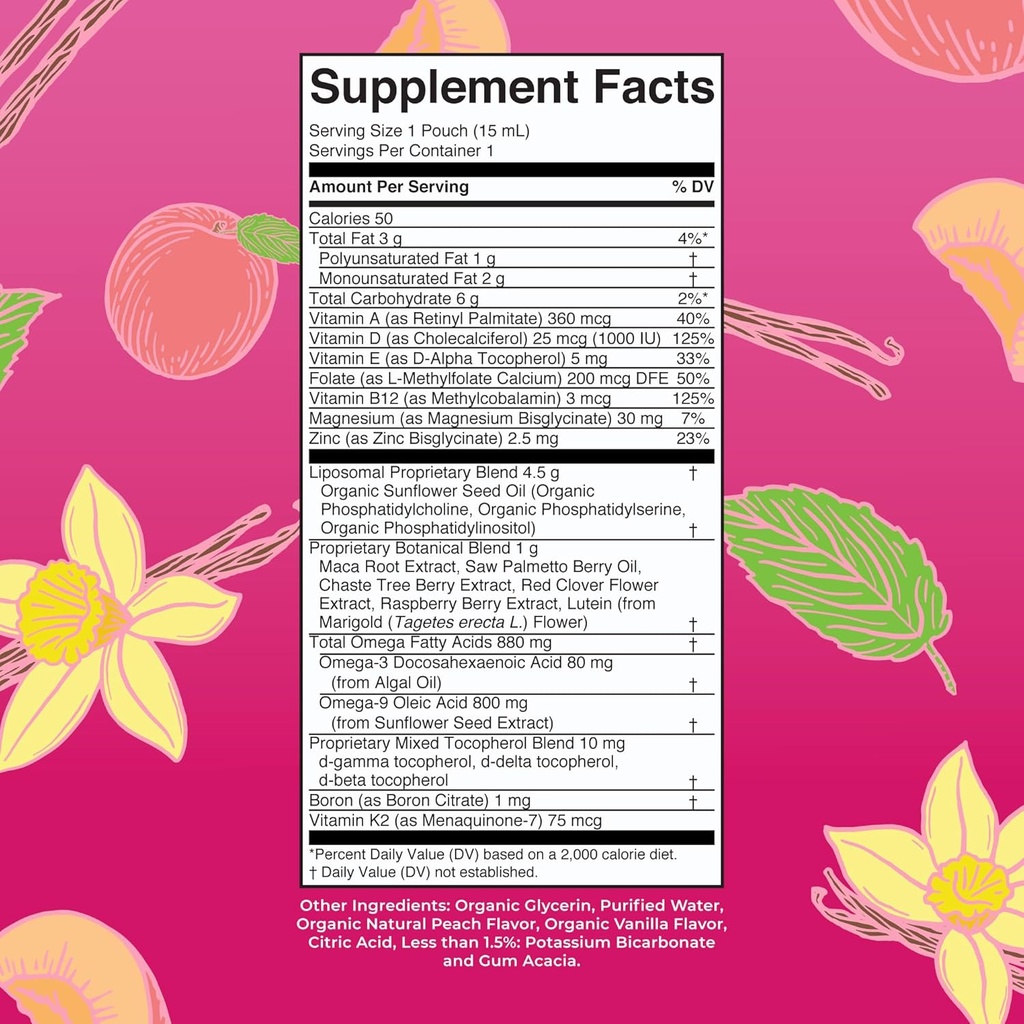 MaryRuth Organics Multivitamin for Women 40 | Womens Multivitamin Liposomal | Immune Support Supplement | Energy Supplements & Sleep Aid | Methylated Multivitamin | Vegan | Sugar Free | 14 Servings 3