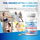 Electrolyte Complex - Advanced Hydration with Vitamin D3, Calcium, Magnesium, Phosphorus, Potassium - 150 Count - Made & Tested in The USA 3
