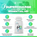 Essential H2 Fizzy Molecular Hydrogen Tablets for Water Nutritional Supplement (Unflavored, 60 Servings) 3