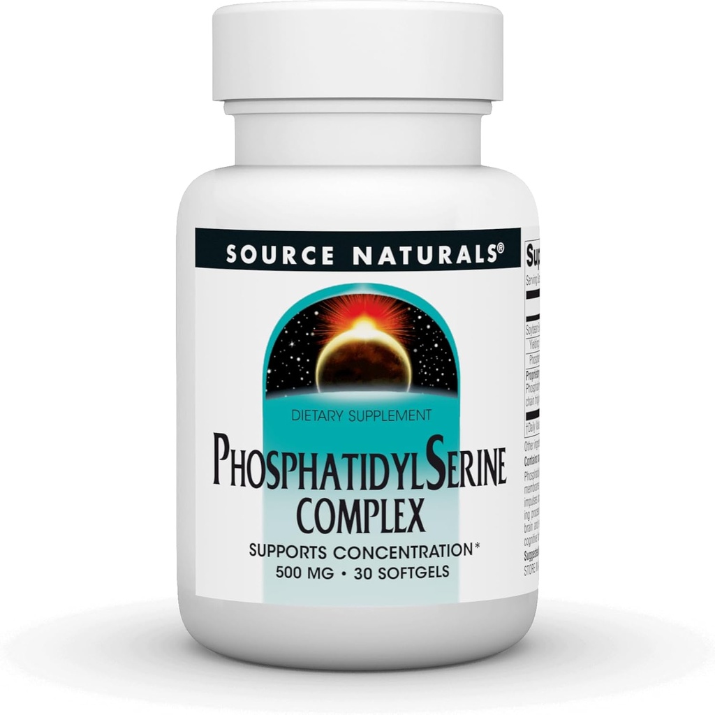Source Naturals Phosphatidyl Serine Complex Stabilized Enzyme Supplement 500mg - 30 Softgels 2