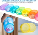 XL Weekly Pill Organizer 2 Times a Day, Pill Box 7 Day with One-Side Large Opening Design for Easy Filling, Black Privacy Protection AM PM Pill Case for Vitamins/Fish Oils/Supplements 6