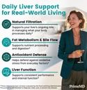 32-in-1 Liver Cleanse Detox and Repair with Milk Thistle, Silymarin, Artichoke Extract, Beetroot Powder - Gallbladder Supplement with Active Liver Health Formula - 1426mg (90ct, Pack of 3) 5