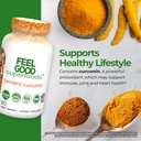 FeelGood Superfoods 1000mg Turmeric Curcumin Capsules, Fortified with 95% Curcumin Extract and Black Pepper Extract, 90 Count 5