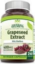 Herbal Secrets Grapeseed Extract 400 mg 120 Veggie Capsules Supplement | Non-GMO | Gluten Free (120 Count | Pack of 2) 2