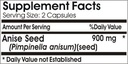 Anise Seed 900mg ~ 180 Capsules - No Additives ~ Naturetition Supplements 3