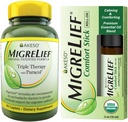 MigreLief Migraine Combo for Adults and Teens - Daily Supplement and Essential Oils Roll-On 2