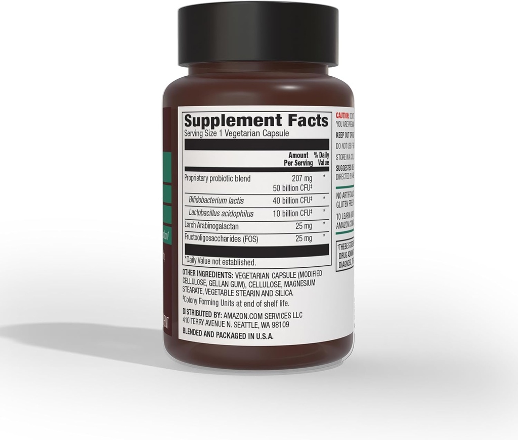 Elements One Daily Adult Probiotic Blend, Supports Healthy Colon and Immune Function, 50 Billion CFU (2 Strains), 30 Capsules, 1 Month Supply (Packaging May Vary) 3