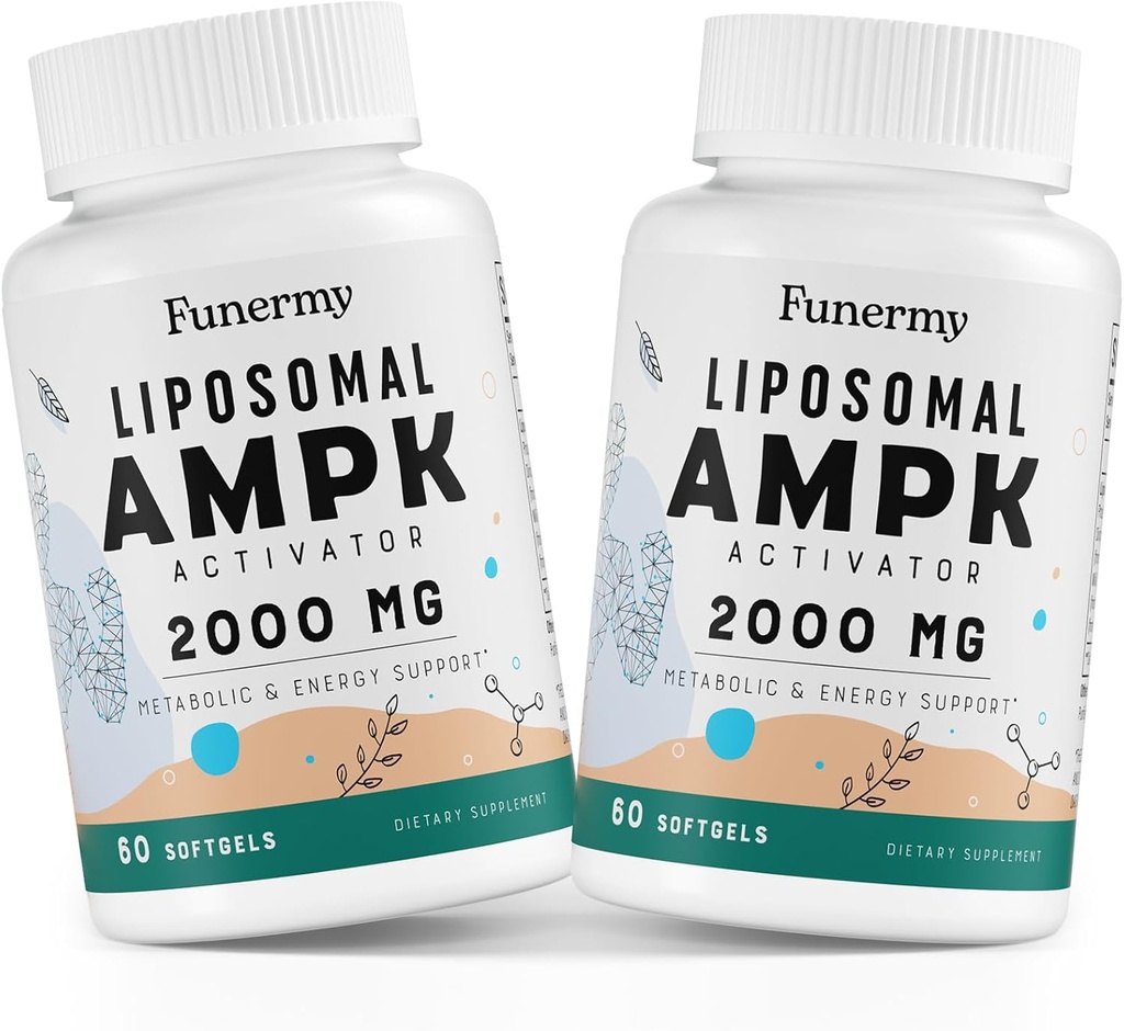 Liposomal AMPK Activator 2000 mg - High Bioavailability Berberine HCL,DIM,Milk Thistle,and Cinnamon Bark Capsule 6-in-1 AMPK Supplements for Antioxidant Support and Cellular Regulation, 120 Softgels 2