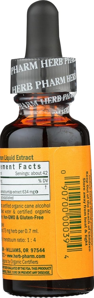 Herb Pharm Certified Organic Cinnamon Liquid Extract for Cardiovascular and Circulatory Support - 1 Ounce 3