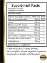 Vision Support Natural Formula - Visions Support Formula - Vision Support Supplement with Zinc, Beta-Carotene & Lutein - antioxidant Blend - 1 Bottle 60 Capsules 6