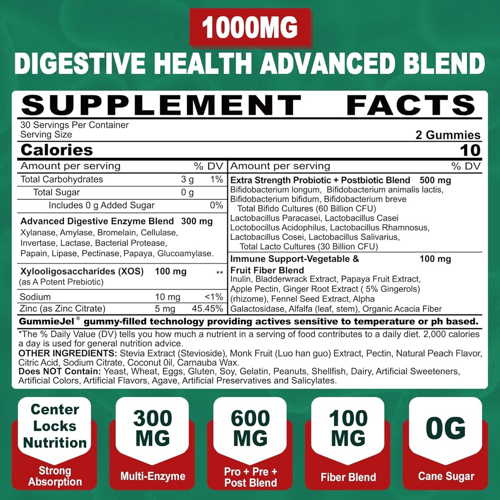 NEVISS Digestive Enzymes Gummies 3